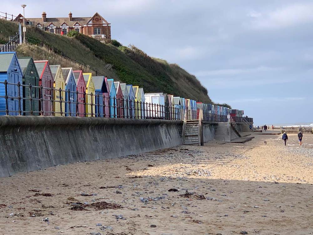 Beach huts on the beach